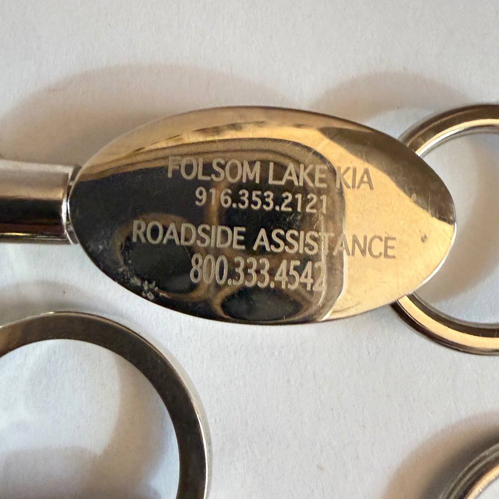 Vintage Automotive Keychain Lot Audi BMW MINI KIA Dealership Fobs Silver Pendant - Picture 6 of 8